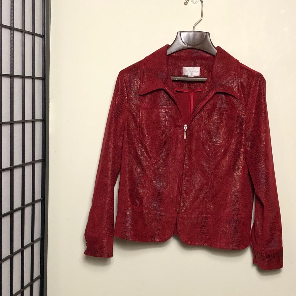 Erm London red animal print size PM